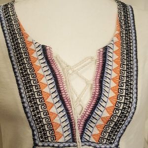 Lucky Brand embroidered blouse - Size M